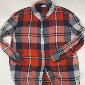Caslon Button-Down Plaid Shirt